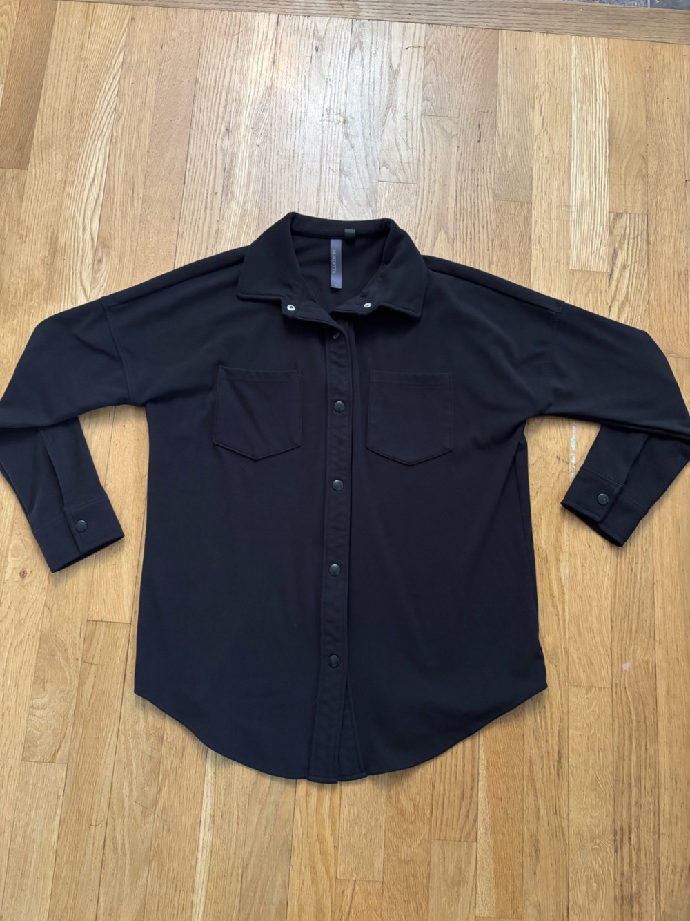 Black Button Down Shacket
